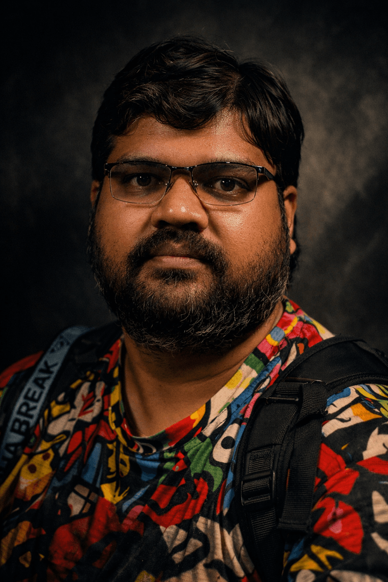 Rahul M Shah — studio portrait